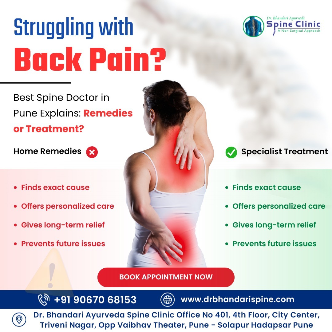  Best Spine Doctor in Pune | Home Remedies vs Specialist Treatment for Back Pain  