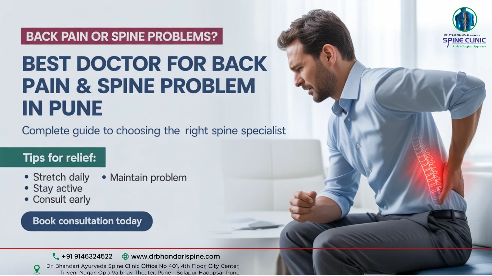 Best Doctor for Back Pain & Spine Problems in Pune | Complete Guide - Dr. Bhandari Ayurveda Spine Clinic 